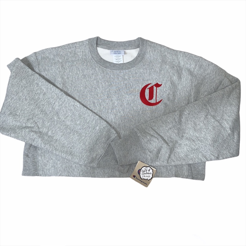 NWT Champion Cropped Cut Off Sweatshirt